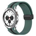 For Samsung Galaxy Watch 4 Classic 42mm / Olive Green+Black