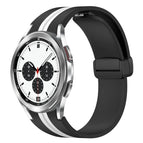 For Samsung Galaxy Watch 4 Classic 42mm / Black+White