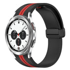 For Samsung Galaxy Watch 4 Classic 42mm / Black+Red