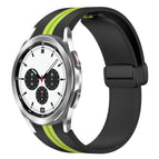 For Samsung Galaxy Watch 4 Classic 42mm / Black+Lime Green