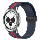 For Samsung Galaxy Watch 4 Classic 42mm / Midnight Blue+Red
