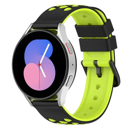 20mm Two-Tone Porous Silicone Watch Band For Galaxy Watch5