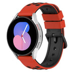 For Samsung Galaxy Watch5 44mm / Red+Black