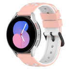 For Samsung Galaxy Watch5 40mm / Pink+White