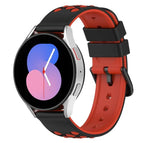 For Samsung Galaxy Watch5 40mm / Black+Red
