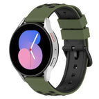 For Samsung Galaxy Watch5 40mm / Army Green + Black