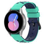 For Samsung Galaxy Watch5 40mm / Lime Green+Blue