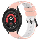 For Samsung Galaxy Watch5 Pro 45mm / Pink+White