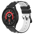 For Samsung Galaxy Watch5 Pro 45mm / Black+White