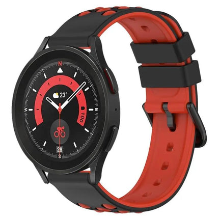 Galaxy Watch5 Pro 45/Watch4 44 20mm Two-Tone Silicone Band