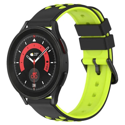 Galaxy Watch5 Pro 45/Watch4 44 20mm Two-Tone Silicone Band