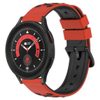 For Samsung Galaxy Watch5 Pro 45mm / Red+Black