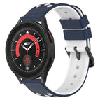 For Samsung Galaxy Watch5 Pro 45mm / Midnight Blue + White