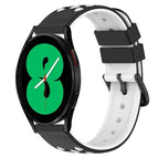 For Samsung Galaxy Watch4 44mm / Black+White