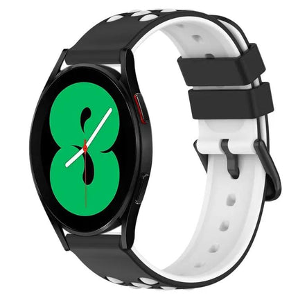 Galaxy Watch5 Pro 45/Watch4 44 20mm Two-Tone Silicone Band