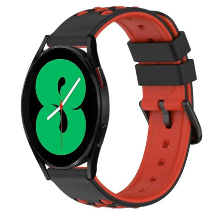 Galaxy Watch5 Pro 45/Watch4 44 20mm Two-Tone Silicone Band
