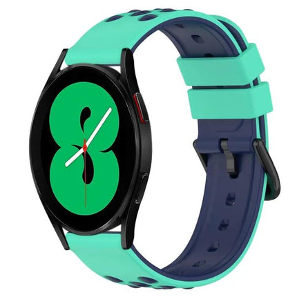 Galaxy Watch5 Pro 45/Watch4 44 20mm Two-Tone Silicone Band