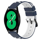 For Samsung Galaxy Watch4 44mm / Midnight Blue + White