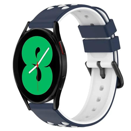 Galaxy Watch5 Pro 45/Watch4 44 20mm Two-Tone Silicone Band