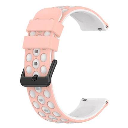 20mm Two Color Porous Silicone Band For Samsung Watch4
