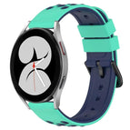 For Samsung Galaxy Watch4 40mm / Lime Green+Blue