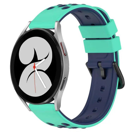 20mm Two Color Porous Silicone Band For Samsung Watch4