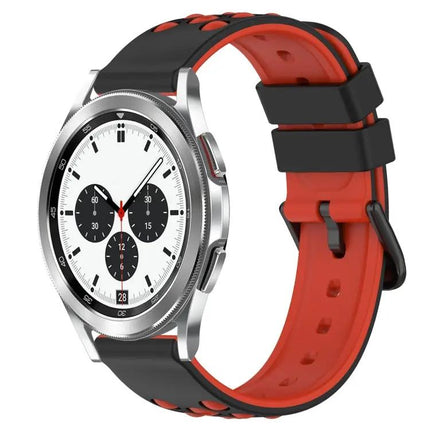 20mm Two Color Porous Silicone Band For Samsung Watch4
