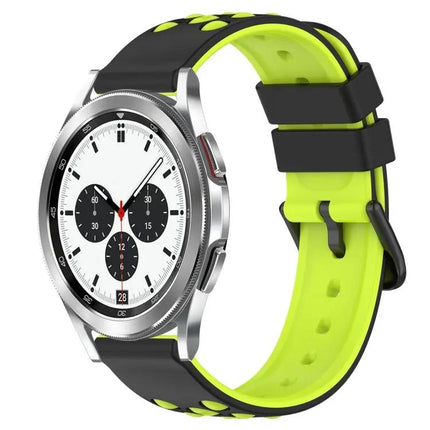 20mm Two Color Porous Silicone Band For Samsung Watch4