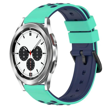 20mm Two Color Porous Silicone Band For Samsung Watch4