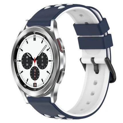 20mm Two Color Porous Silicone Band For Samsung Watch4
