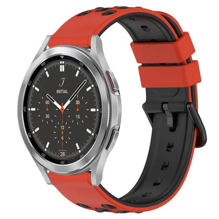 20mm Two Color Porous Silicone Watch Band For Samsung