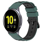 For Samsung Galaxy Watch Active2 40mm / Olive Green+Black