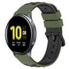 For Samsung Galaxy Watch Active2 40mm / Army Green + Black