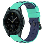 For Samsung Galaxy Watch 42mm / Lime Green+Blue