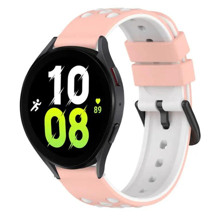 22mm Two-Tone Silicone Watch Band for Galaxy Watch 44/45mm