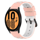 For Samsung Galaxy Watch4 44mm / White+Black