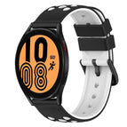 For Samsung Galaxy Watch4 44mm / Pink+White