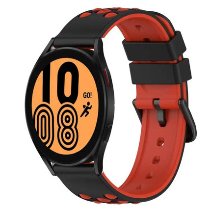22mm Two-Tone Silicone Watch Band for Galaxy Watch 44/45mm