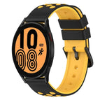 For Samsung Galaxy Watch4 44mm / Black+Red