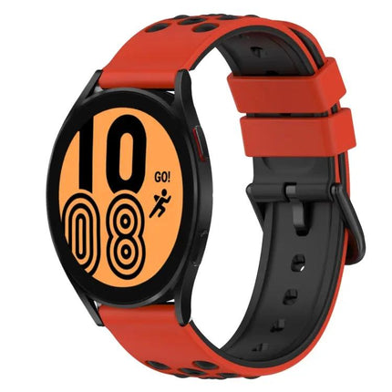 22mm Two-Tone Silicone Watch Band for Galaxy Watch 44/45mm