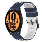 For Samsung Galaxy Watch4 40mm / Midnight Blue + White