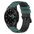 For Samsung  Galaxy Watch4 Classic 42mm / Olive Green + Black