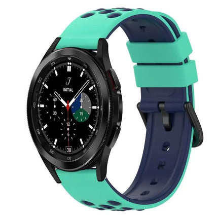 22mm Two-Tone Silicone Watch Band For Galaxy Watch4 40/42mm