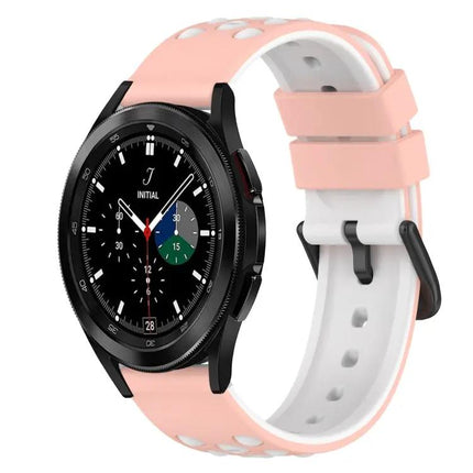 22mm Two-Tone Silicone Watch Band For Samsung Galaxy Watch4