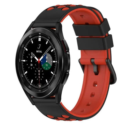 22mm Two-Tone Silicone Watch Band For Samsung Galaxy Watch4