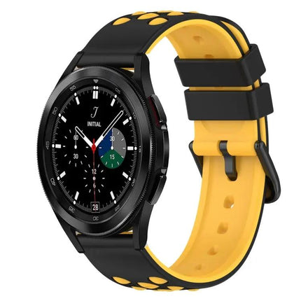 22mm Two-Tone Silicone Watch Band For Samsung Galaxy Watch4