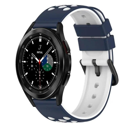 22mm Two-Tone Silicone Watch Band For Samsung Galaxy Watch4