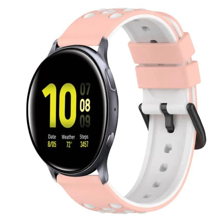 22mm Two-Tone Silicone Watch Band For Samsung Galaxy Watch4