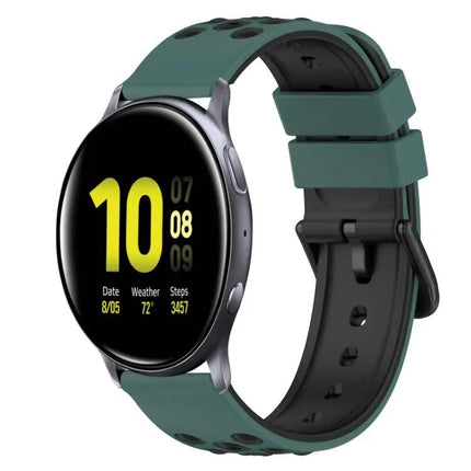 22mm Two-Tone Silicone Watch Band For Samsung Galaxy Watch4