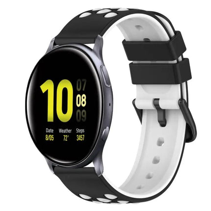 22mm Two-Tone Silicone Watch Band For Samsung Galaxy Watch4